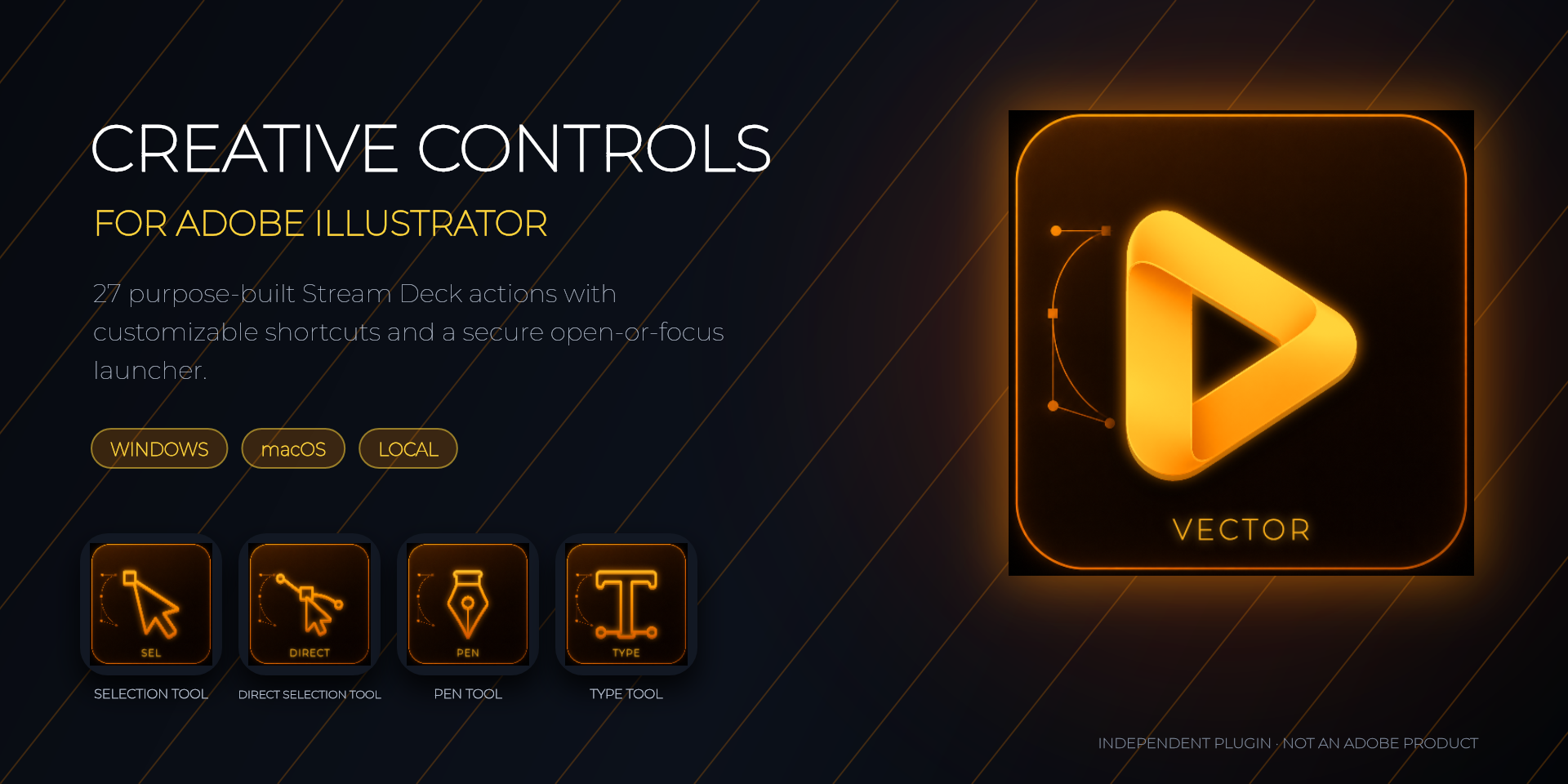 Creative Controls for Adobe Illustrator — Stream Deck